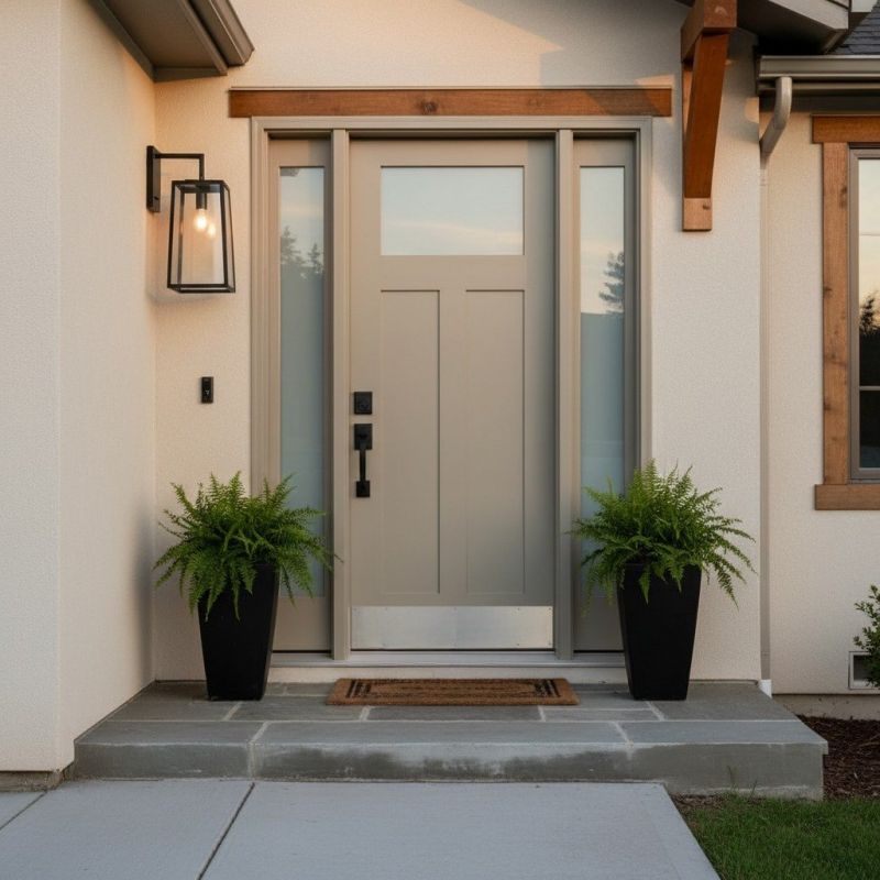 Exterior Door Staining