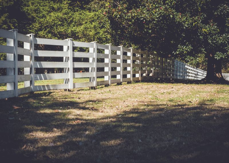 Split Rail Fence Staining